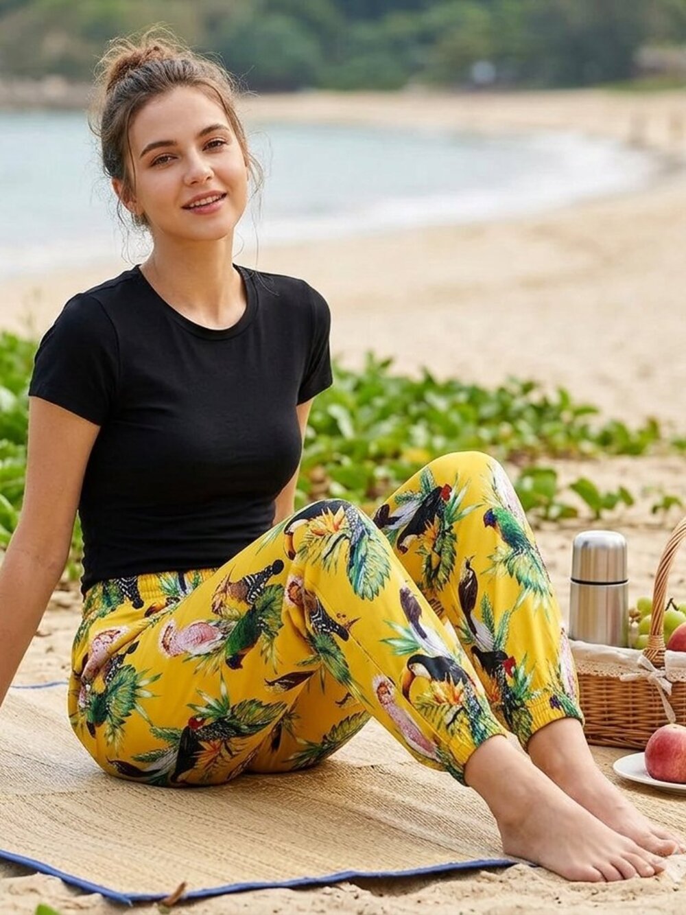 Satin Joggers, Resortewear